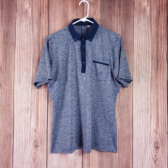 State Liberty Mens Medium Athletic Fit Performance Tech 4 Way Stretch Polo Shirt - Picture 2 of 14